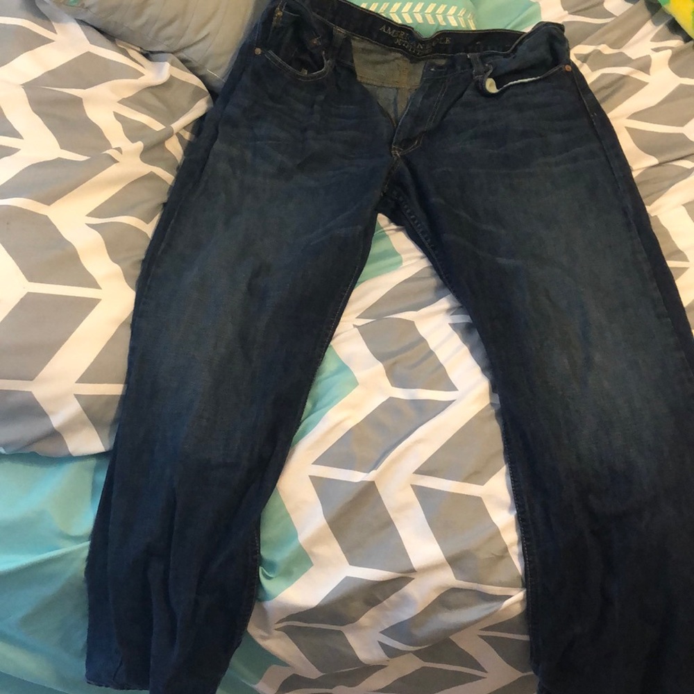 American Eagle Relaxed Straight jeans.